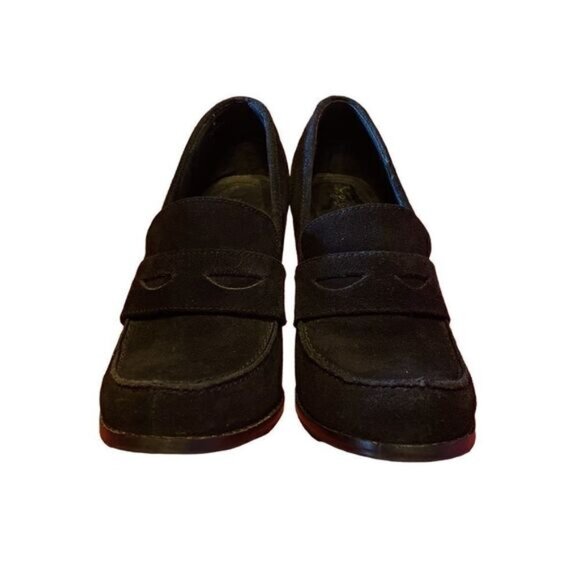 Shoes Size 38 Pegabo Black Suede-Mary Janes - Picture 2 of 4
